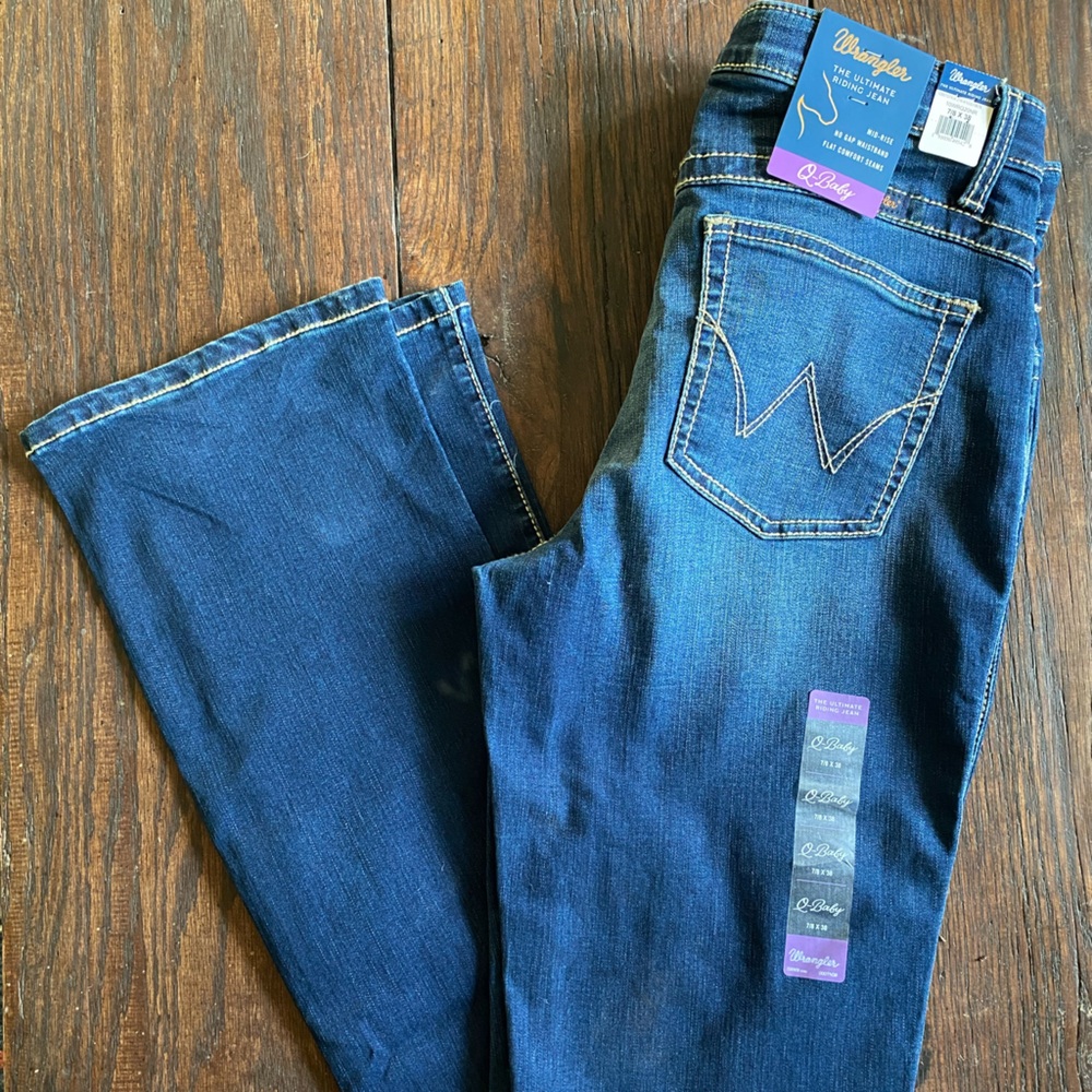 Brand new with tags wrangler q baby jeans. NR Wash